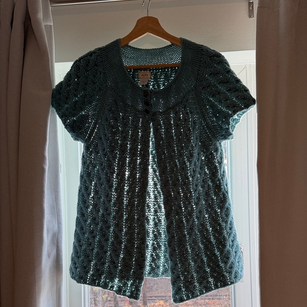 Alps Teal Knit Sweater